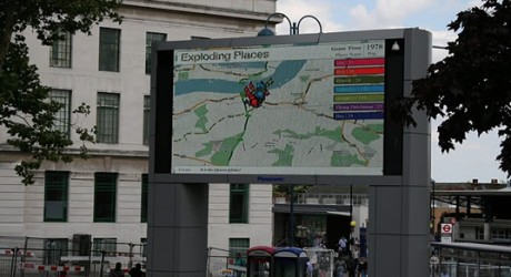 BBC screen showing Exploding Places