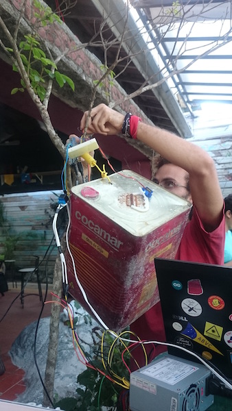 Building a music box that responds to live wind data from Ubatuba's beach